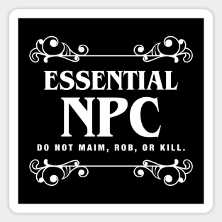 Essential NPC TRPG Tabletop RPG Gaming Addict Magnet
